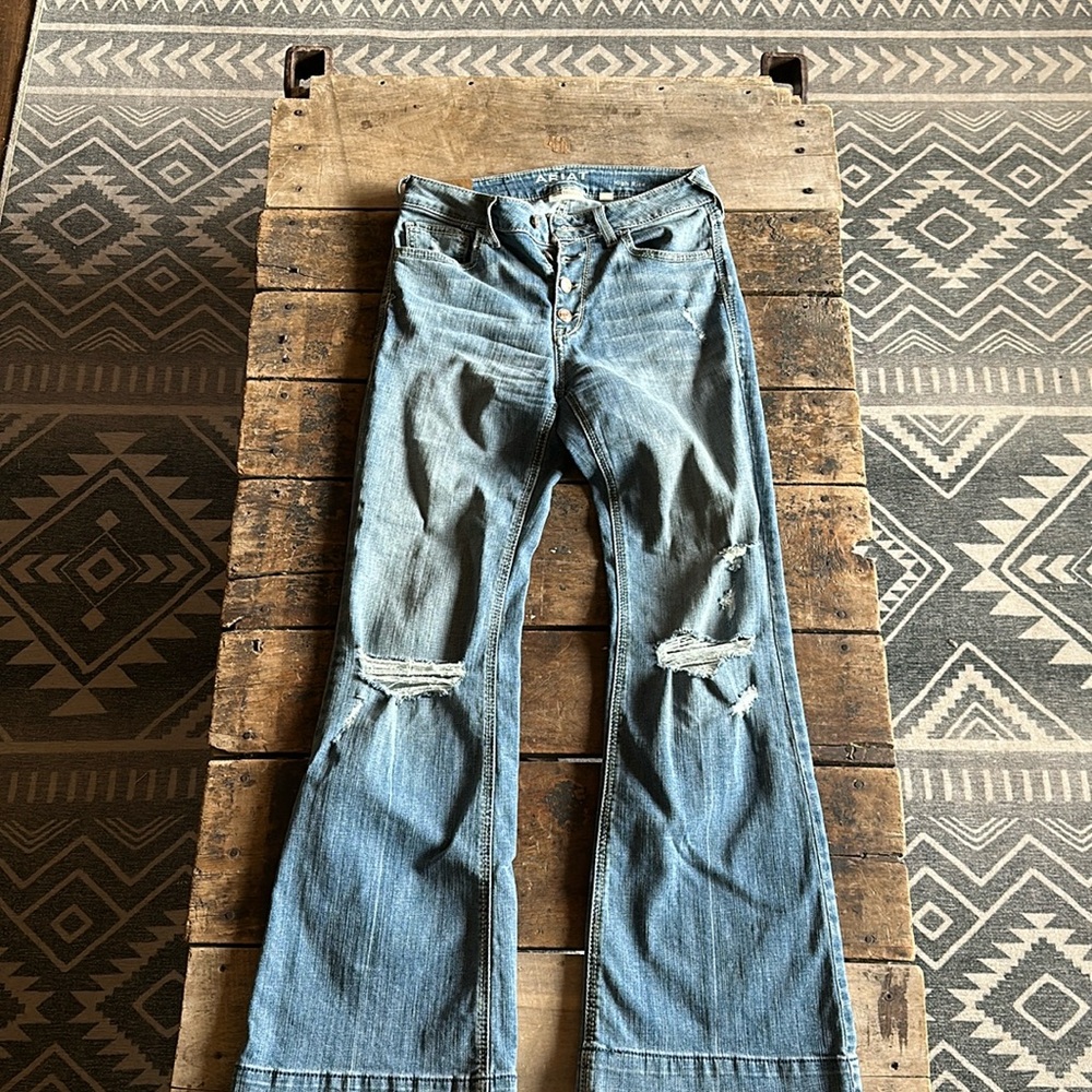 Ariat High Rise Slim Trousers Size 28 Short